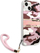 Mbrojtëse telefoni Guess Camo Strap për iPhone 13 Mini 5.4", TPU, me rrip, rozë