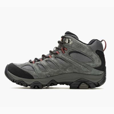 Këpucë malore Merrell Moab 3 Mid GTX, për burra, Gore Tex, Vibram, gri