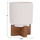 Set vazo dekorative TANTI HM4685, 3 copë, fiber cement, me bazë druri tik, shumëngjyrëshe