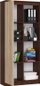 Raft librash Office Bookcase R CLP 1D 4S, 80x180cm, panel i laminuar 16mm, wenge edhe sonoma