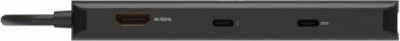 Dock USB C për laptop V7 UCMINIDOCK PT, HDMI 4K, Power Delivery 100W, i zi