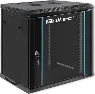 Kabinet muri Qoltec 54464, 19", 12U, i zi