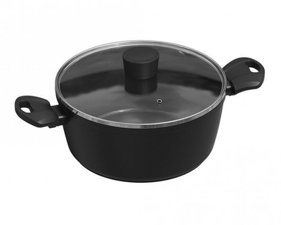 Tenxhere alumini Mineas Michelino 46051, 24cm, shtresë qeramike, gri