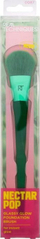 Furçë fondatine Real Techniques Nectar Pop Glassy Glow, me fije sintetike, me dorezë të përshtatshme, jeshile