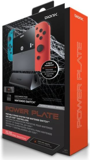 Powerbank Bionik Power Plate BNK-9016 për Nintendo Switch Joy Con, me dock, i zi