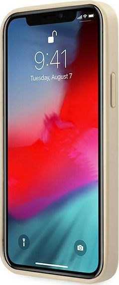 Guaskë telefoni Guess GUHCP12MRSAVSLG, për iPhone 12 / 12 Pro 6.1", Saffiano, ngjyrë ari