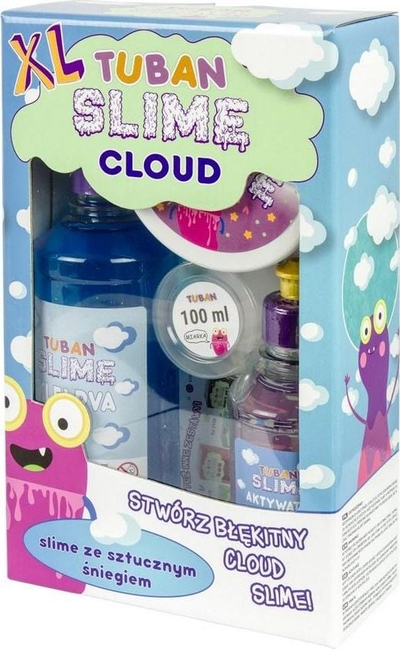Set kreativ slime TUBAN Super Slime XL, cloud slime blu