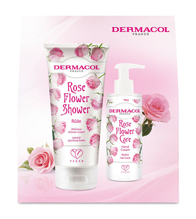 Set kozmetik Dermacol Rose Flower Shower II, 2 copë