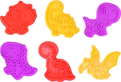 Set plasteline me dinozaurë Za4293, 5 ngjyra, me forma dhe vegla, shumëngjyrëshe