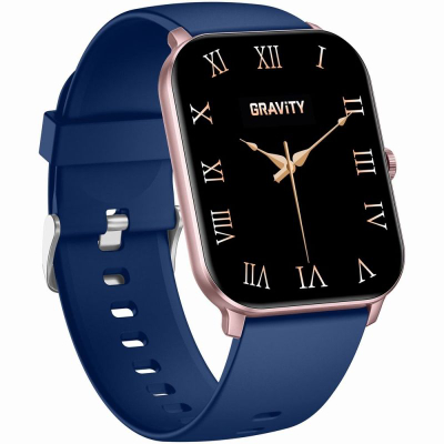 Ora inteligjente GRAVITY GT36-4, ekran 1.85", Bluetooth, blu navy