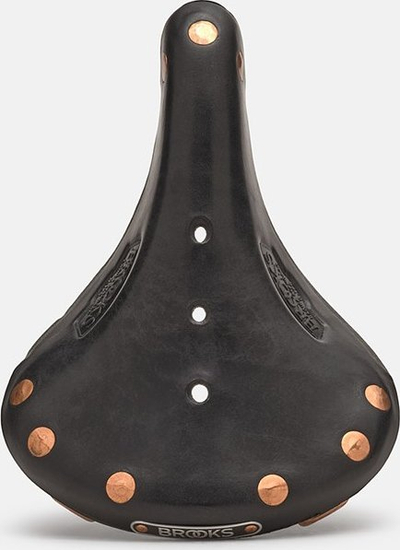 Selino biçiklete Brooks B17 Special Short, lëkurë, shina çeliku, e zezë
