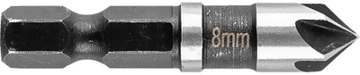 Frezë fazonuese Graphite Fazownik Hex, 8mm, shank 1/4", dyngjyrëshe