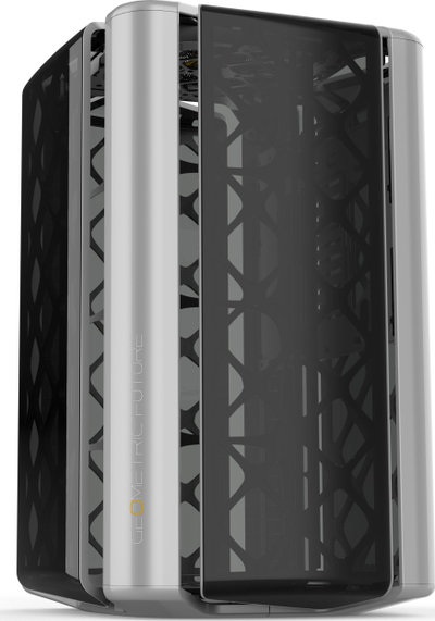 Куќиште за компјутер Geometric Future M2 The ARK, MATX Mini ITX, сиво стакло
