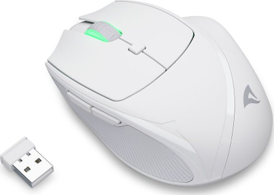 Mi pa kabllo Sharkoon OfficePal M25W, 4000 DPI, RF wireless, i bardhë