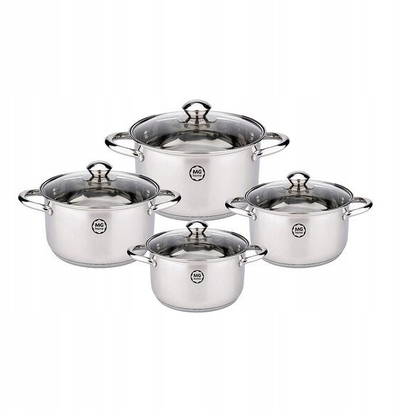 Set tenxheresh Fagor Lauro, 8 pjesë, inoks, argjendtë