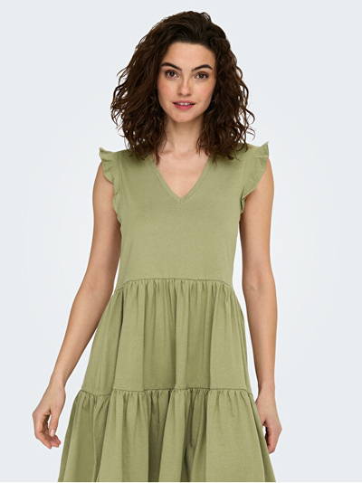Fustan ONLY ONLMAY Regular Fit, i gjelbër