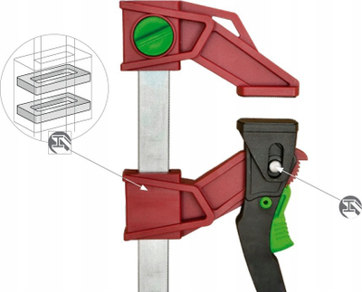 Shtrëngues Piher Light PAL, 120kg, 16cm, i kuq