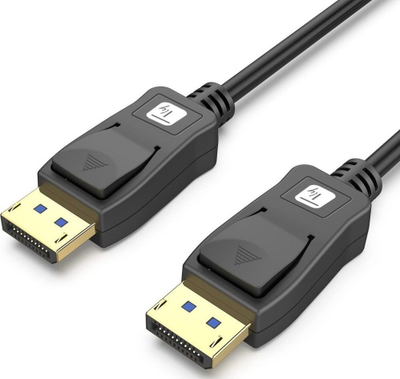 Kabllo Techly DisplayPort 2.1, 4K, 3m, e zezë