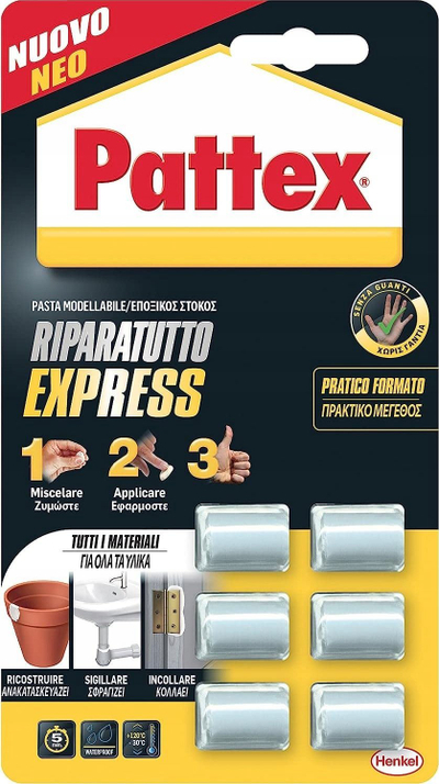 Лепак за поправка Pattex PRX15 StiC.K, двокомпонентен епоксиден, 30g