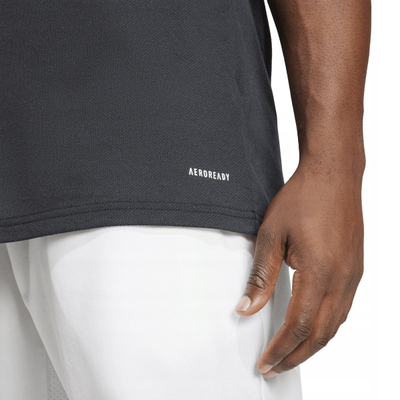 Bluzë polo adidas Squadra 25 M JY3417, për meshkuj, AeroReady, poliestër, e bardhë