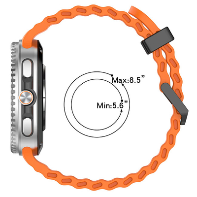 Rrip 4wrist për Samsung Galaxy Watch8, portokalli