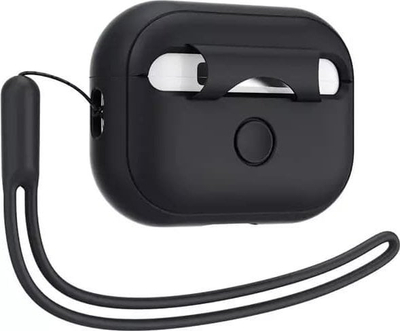 Mbulesë mbrojtëse Spigen Protective Case për AirPods Pro 2, silikon, me rrip, e zezë