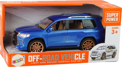Makine lodër SUV Lexos Land Cruiser, shkalla 1:14, me drita e tinguj, blu