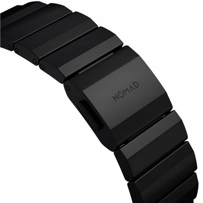 Rrip ore titani për Apple Watch V2, 45mm, hallka që rregullohen, i zi