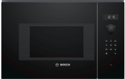 Вградна микробранова печка Bosch BFL524MB0, 20L, 800W, црна