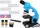 Mikroskop edukativ Micro Microscope For Research, zmadhim 100x 400x 1200x, set me aksesorë, blu
