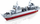 Lodër me kuba ndërtimi Sluban Model Bricks Supply Ship M38 B0701, 497 copa, shkallë 1:450, gri
