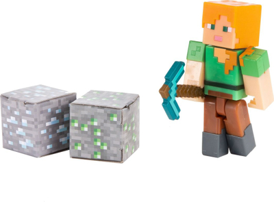 Figurë loje Educa Borras Minecraft, 8 cm, me nyje që lëvizin, shumëngjyrëshe