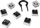 Set i tasteve HyperX Pudding (HKCPXP-BK-US/G ), 104 taste, bardhë/ zi