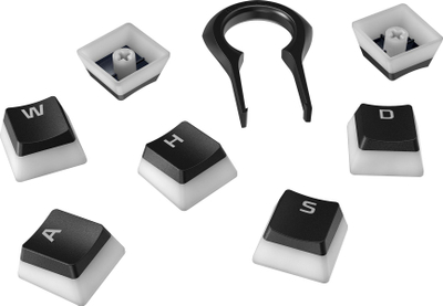 Set i tasteve HyperX Pudding (HKCPXP-BK-US/G ), 104 taste, bardhë/ zi