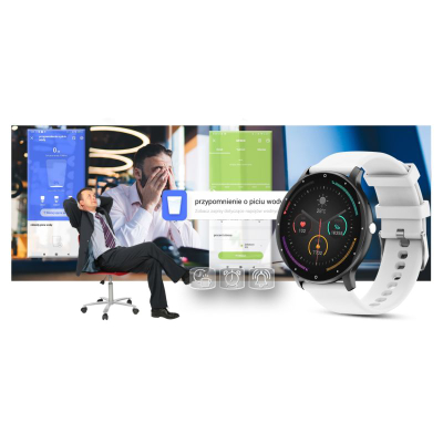 Ora e zgjuar Gravity GT1-4 PRO, ekran 1.39", Bluetooth 5.2, e zezë