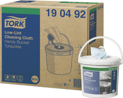 Lecka pastrimi Tork W10, 200 copë, 30 x 16.5 cm, ngjyrë turkeze