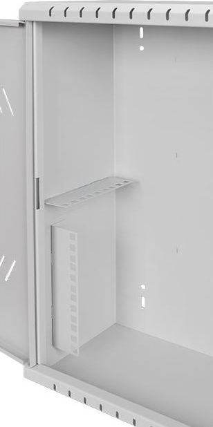 Kabinet rrjeti i varur NETRACK V-Line Rack 19" 3/4U, 180mm, derë metalike, gri