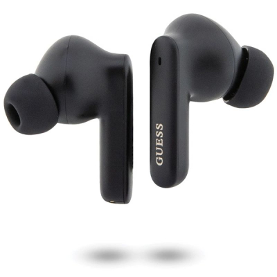 Kufje TWS Guess Classic EST GUTWST50EK, Bluetooth 5.3, me kuti karikimi, të zeza