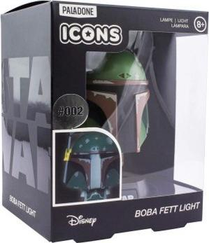 Figurinë ndriçuese Paladone Star Wars Boba Fett, me bateri AAA, plastikë shumëngjyrëshe