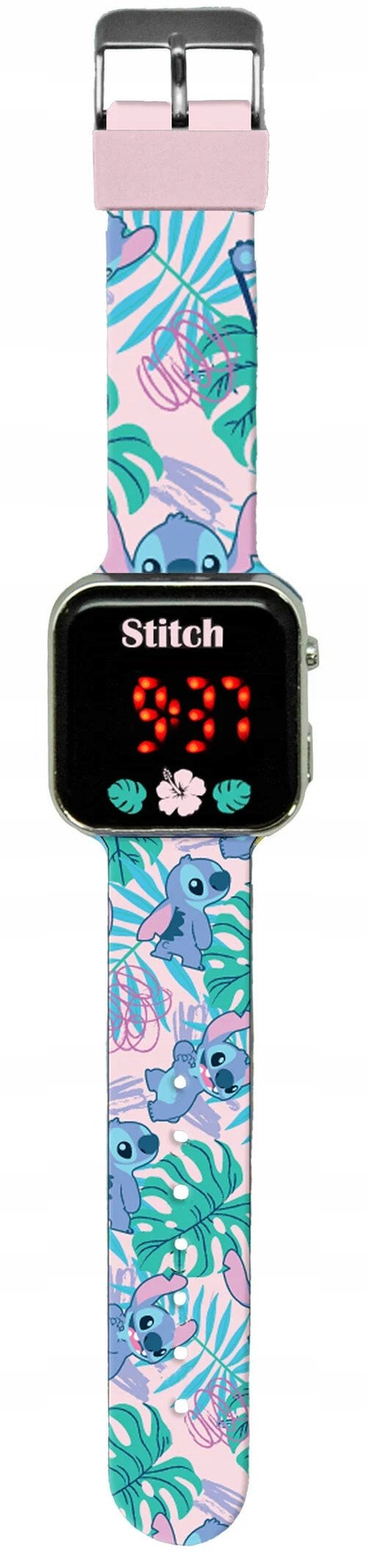 Orë digjitale për fëmijë Disney Lilo &amp; Stitch, ekran LED, rrip i rehatshëm, shumëngjyrëshe