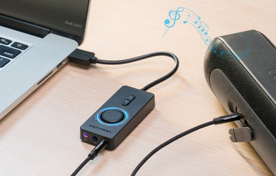 Kartë zanore e jashtme Vention CDRBF, USB 2.0, 1m, e zezë