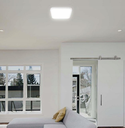 Plafonierë LED V-TAC Square, 24W, 3000K, kornizë e bardhë