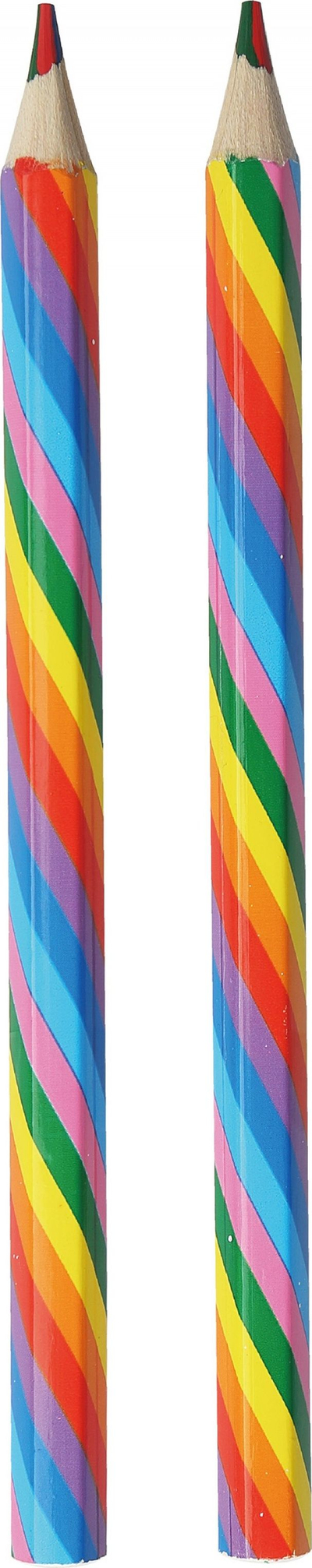 Lapsa me ngjyra Keyroad Rainbow, gjashtëkëndore, set 12 copë, shumëngjyrëshe