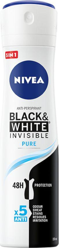 Deodorant për femra Nivea Invisible Pure, 150 ml