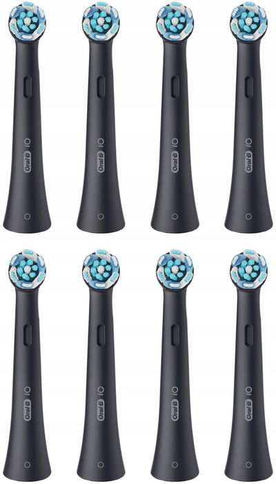 Глави за електрична четка за заби Oral-B iO Ultimate Clean, сет 8 парчиња, црни