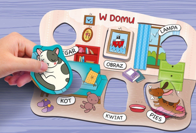 Lojë edukative Lisciani Montessori Lottery Game with Words, për kalamaj 3+, shumëngjyrëshe