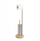 Set furçe WC Zeller Present, inox dhe bambu, 19x72.5 cm, argjendtë