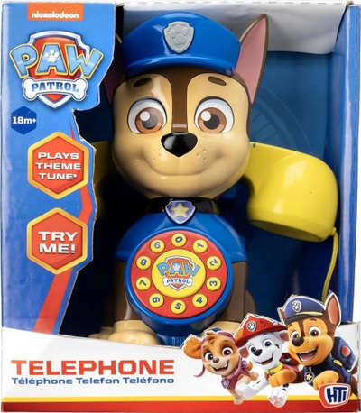 Telefon lodër Paw Patrol Chase, me melodinë e temës, shumëngjyrësh