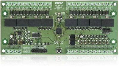 Modul ekspander hyrje dalje Roger XM-8DR-BRD, 8 hyrje binare, 8 dalje rele, 12VDC