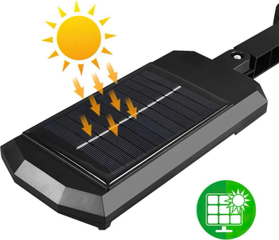 Llambë solare LED Saska Garden Street Lamp, 43 LED, me sensor lëvizjeje dhe muzgut, me telekomandë